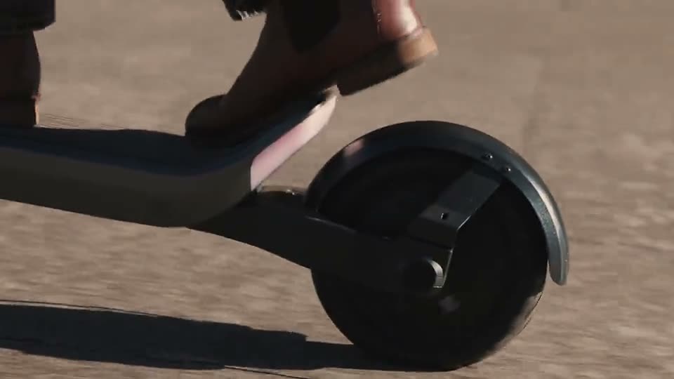 Still from a product film: E-scooter launch