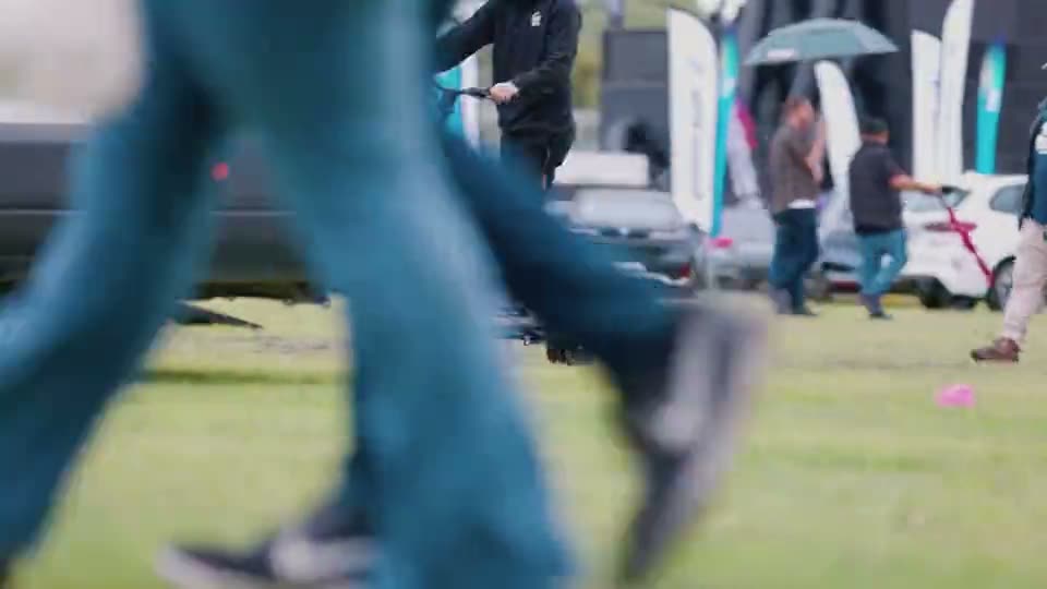 Still from a event film: Motorsport festival